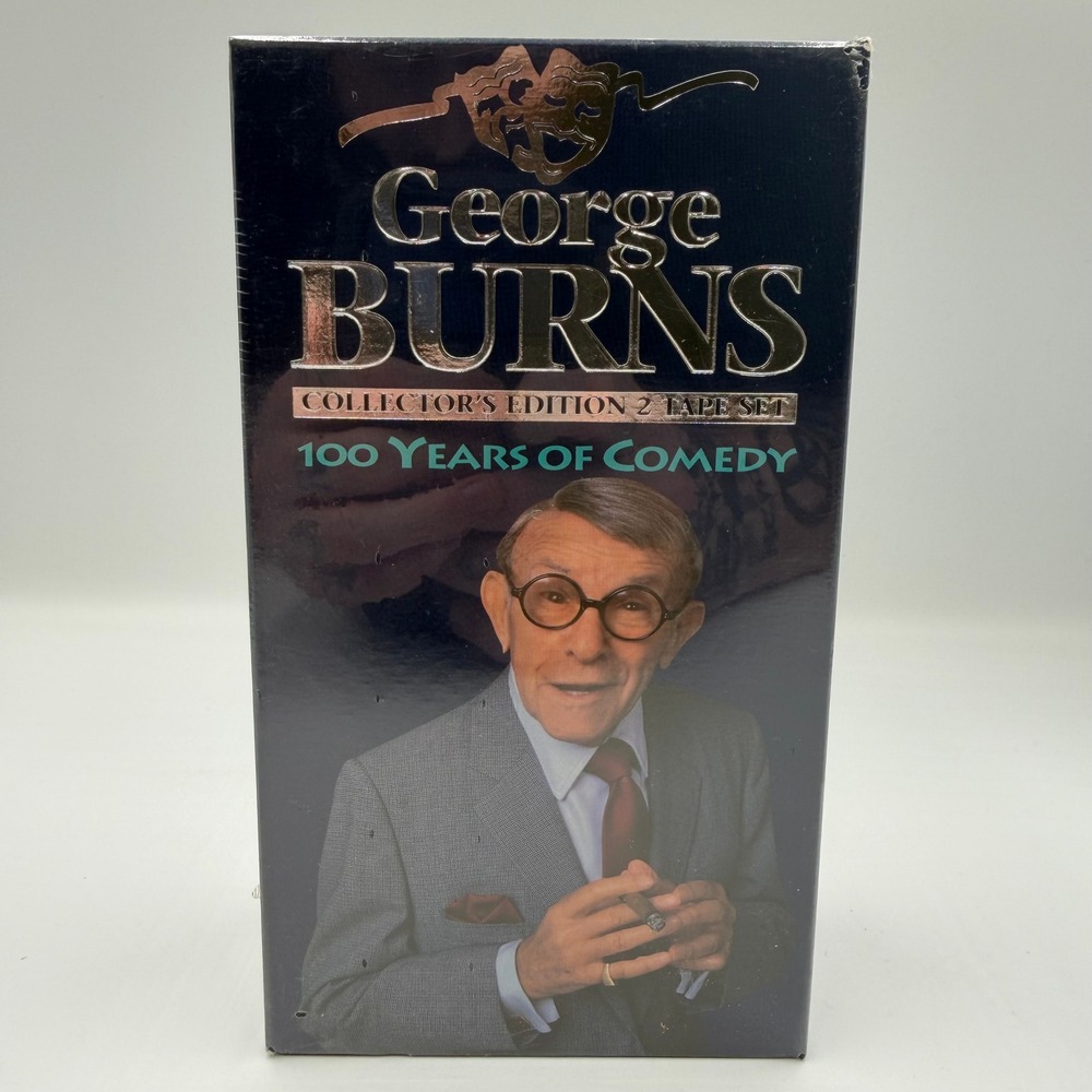 George Burns 100 Years of Comedy VHS Collector's Edition 2 Tape Set 1995 Sealed